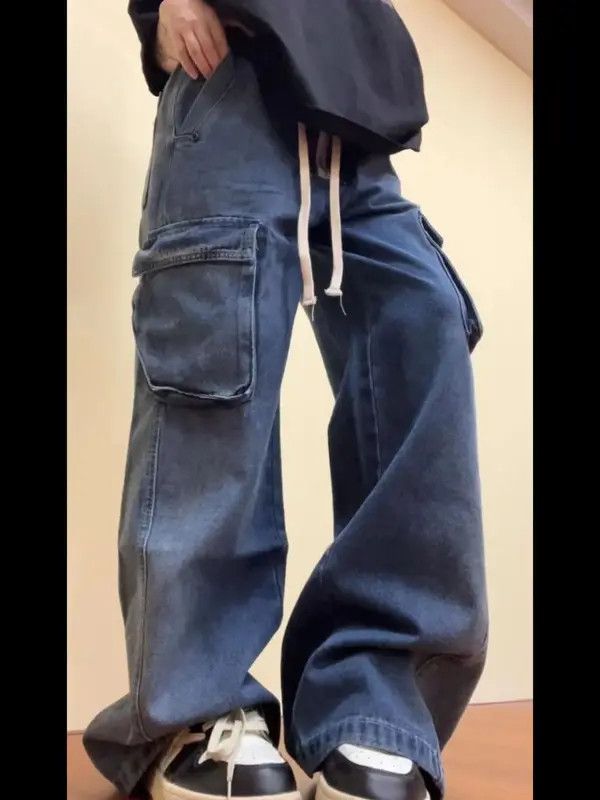 VIBE Vintage side large pocket washed jeans Size US 32 / EU 48 - 2 Thumbnail