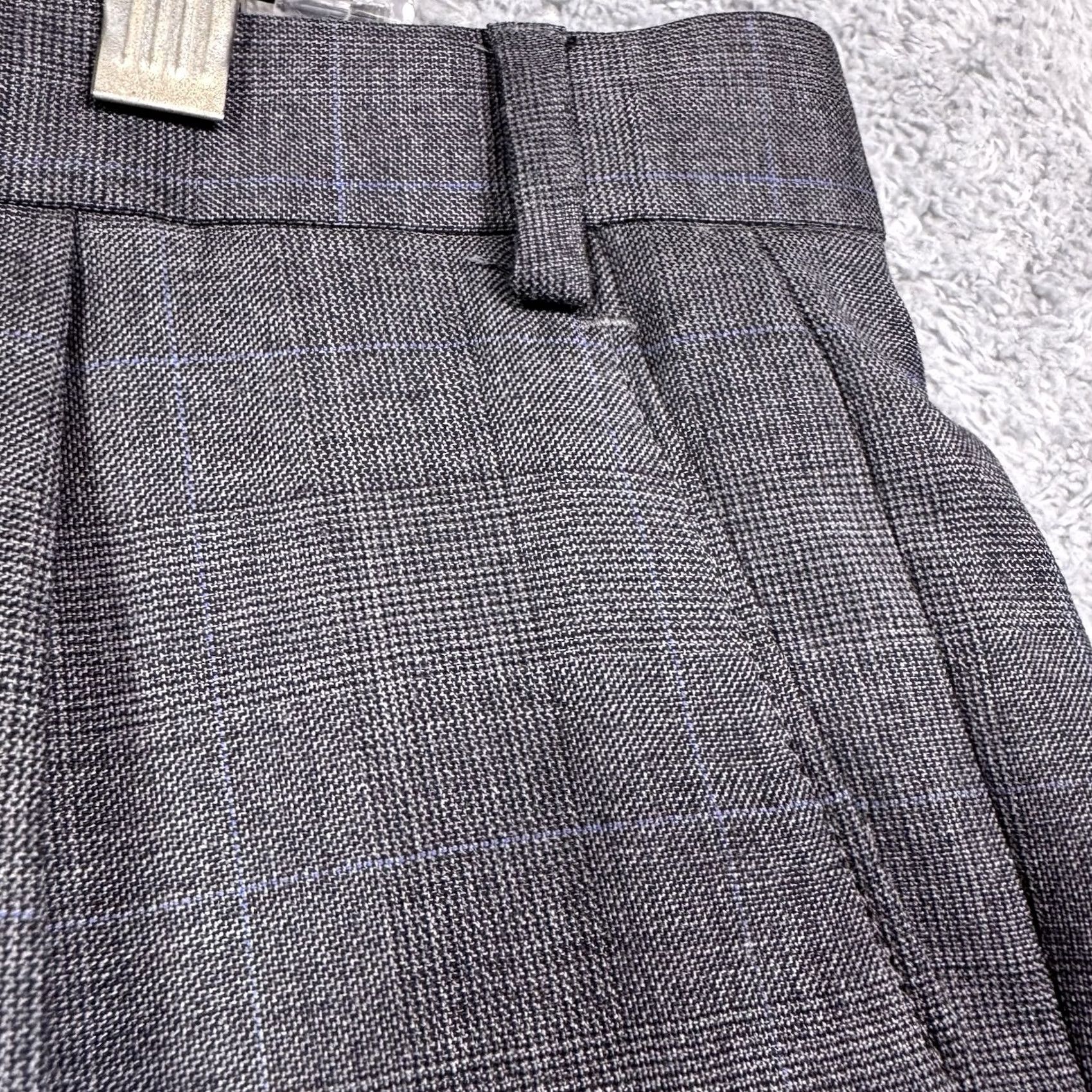 Ralph Lauren Lauren Ralph Lauren Mens Pants 45x36 Unhemmed Wool Dress Slacks Windowpane Size US 44 / EU 60 - 2 Thumbnail