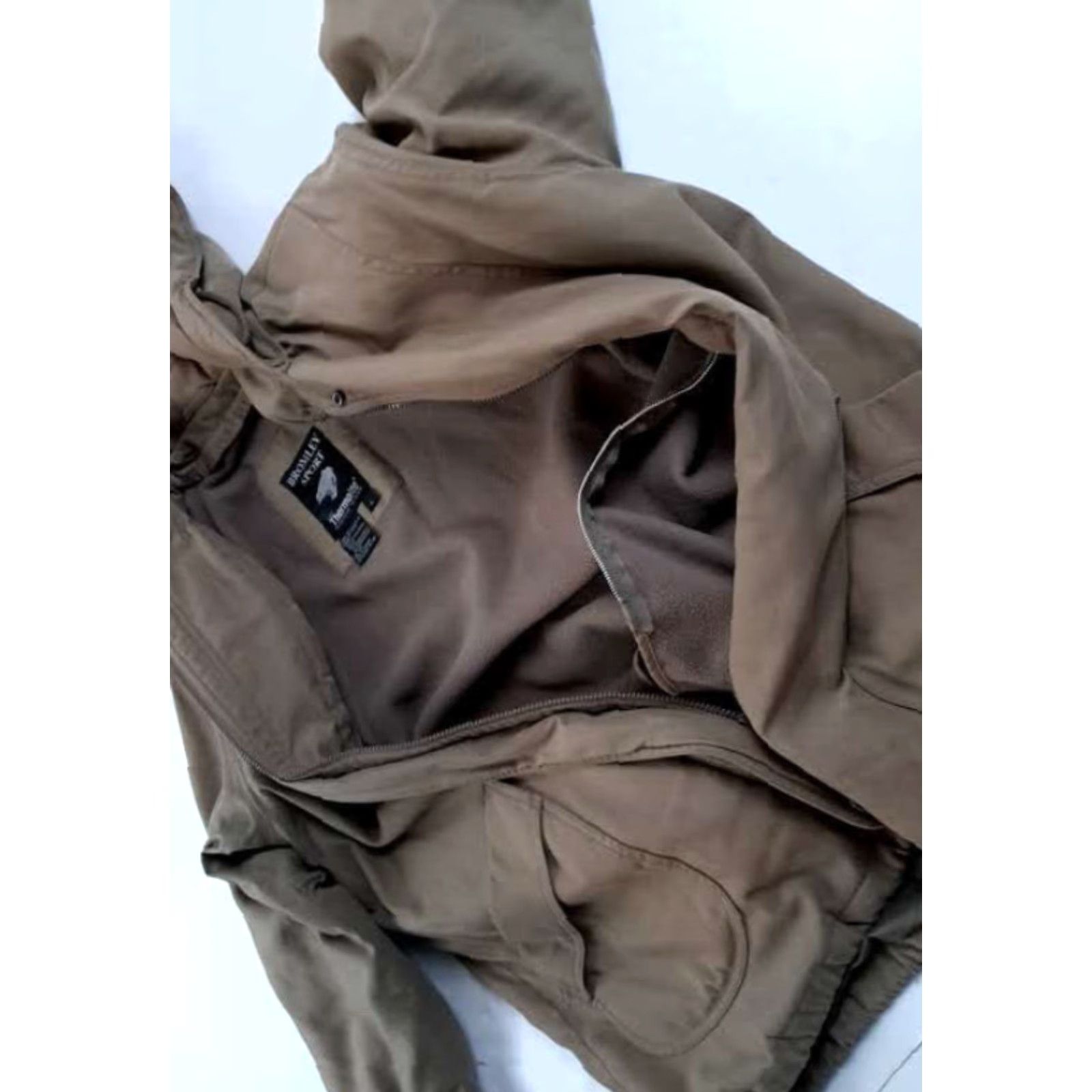 Vintage VINTAGE Bromley Sport Coat Woman Parka Full Zip Winter ThermoLite Mid-Length L tan Women Sports Size L / US 10 / IT 46 - 6 Thumbnail