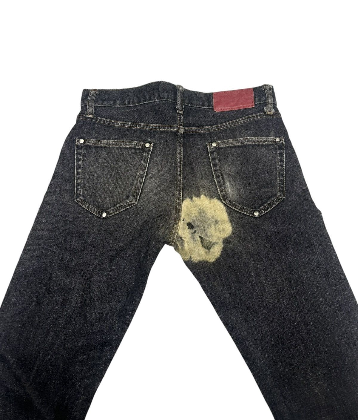 Japanese Brand × Uniqlo Vintage Tie Dye💀Uniqlo Distressed Denim Jeans Size 30" / US 8 / IT 44 - 4 Thumbnail