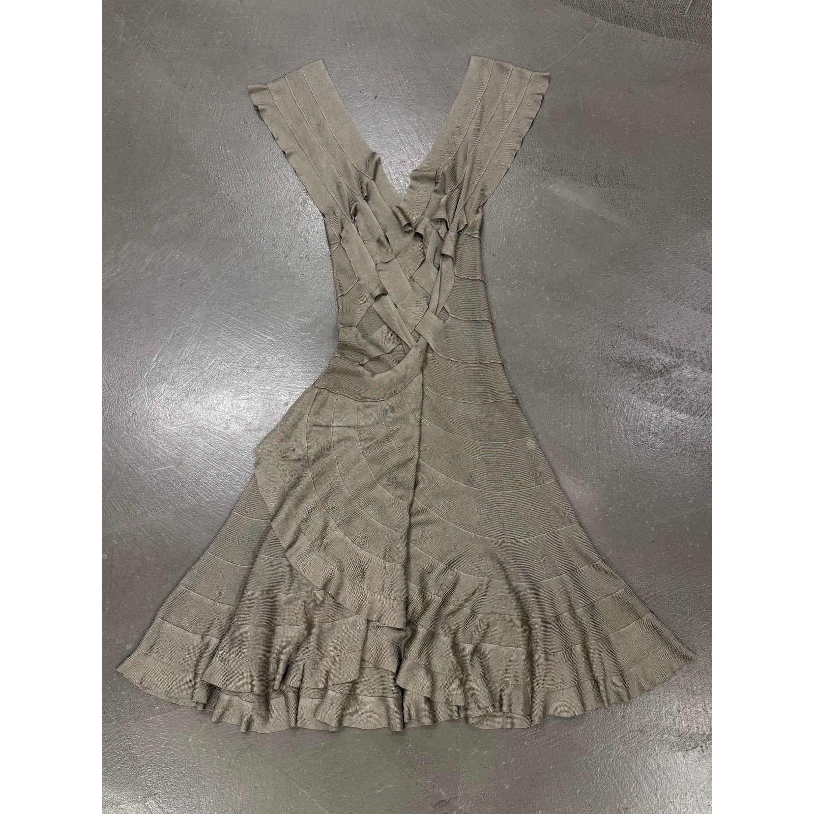 plein sud 2003 Plein Sud runway woven bandage knit dress Size M / US 6-8 / IT 42-44 - 1 Thumbnail
