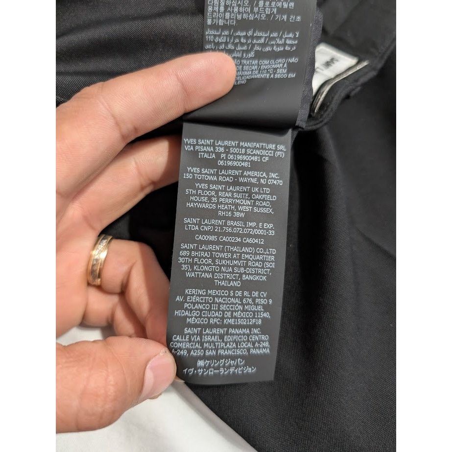 Saint Laurent Paris o1rshd1 Q:2 / 2 Pleats Tux Pants in Nero Size US 36 / EU 52 - 20 Thumbnail