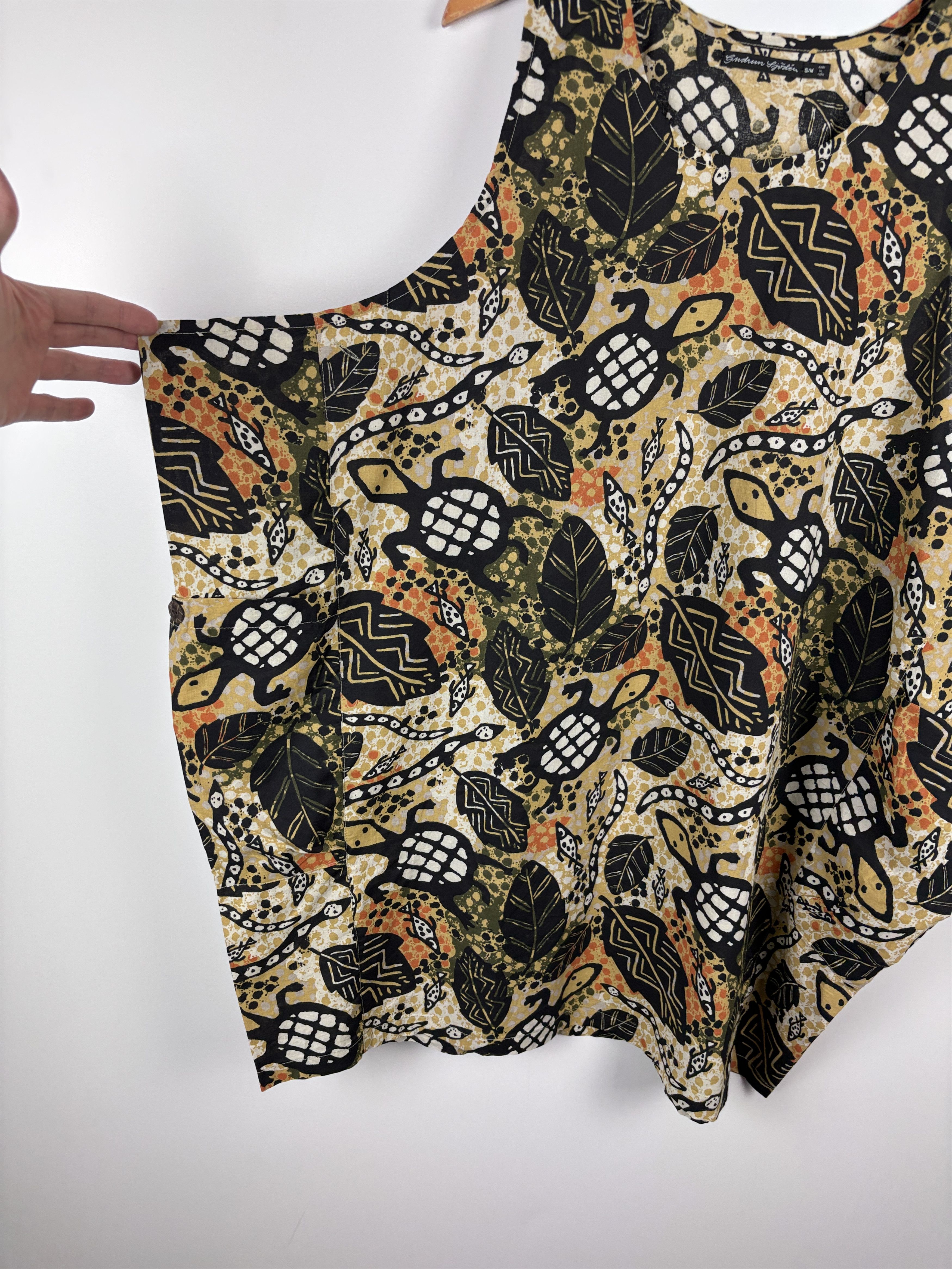 Gudrun Sjoden Gudrun Sjoden Turtle Floral Pattern Organic Cotton Dress S/M Size M / US 6-8 / IT 42-44 - 3 Thumbnail