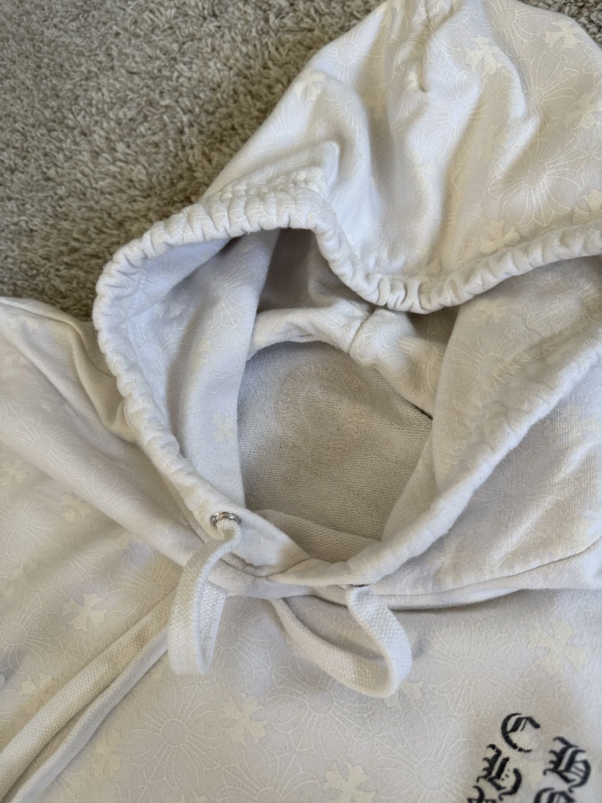 Chrome Hearts RARE Chrome Hearts White Full Print Hoodie Size US S / EU 44-46 / 1 - 6 Thumbnail