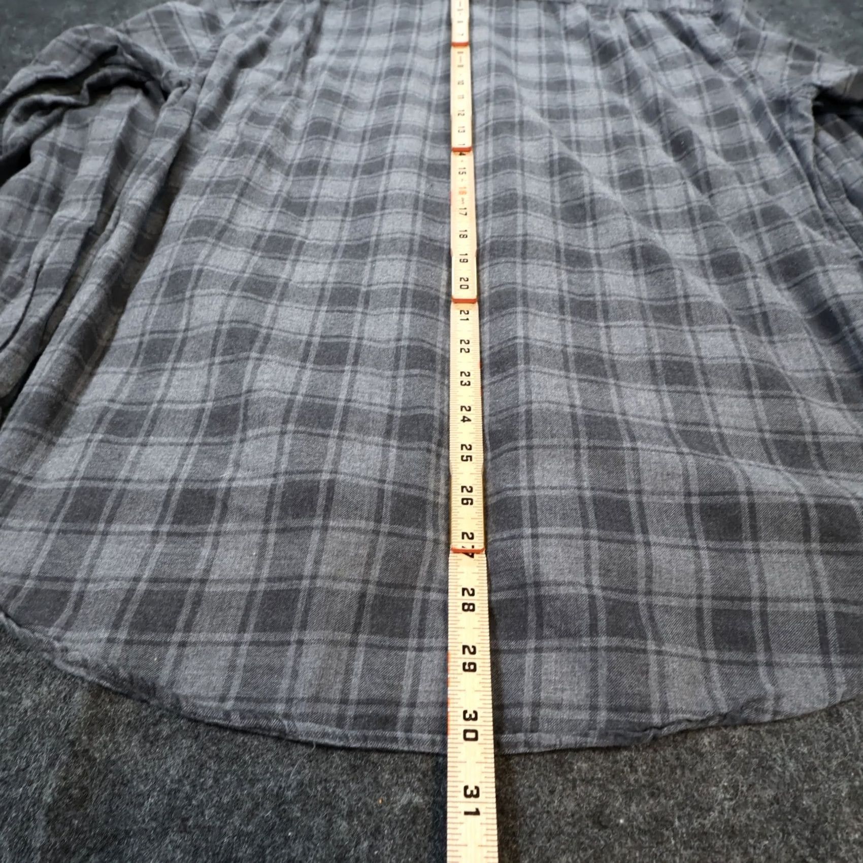 Hartford Hartford Button Up Shirt Mens XL Gray Plaid Flannel Long Sleeve Casual Size US XL / EU 56 / 4 - 6 Thumbnail