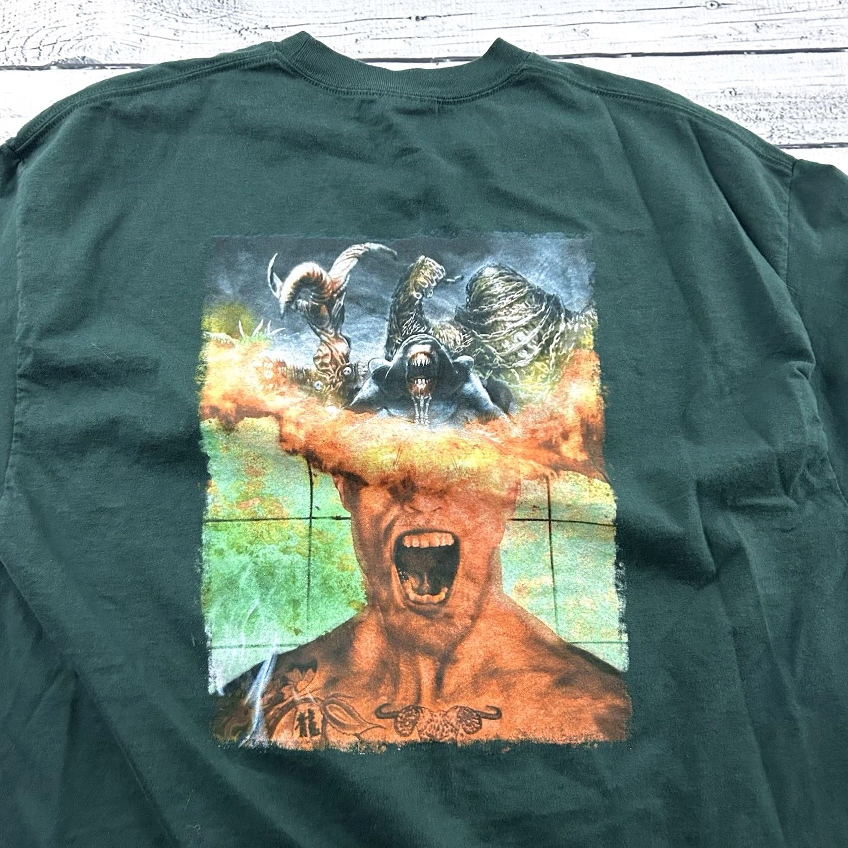 Port & Company Dreamblade Collectible Short Sleeve T Shirt Men XL Green Size US XL / EU 56 / 4 - 6 Thumbnail