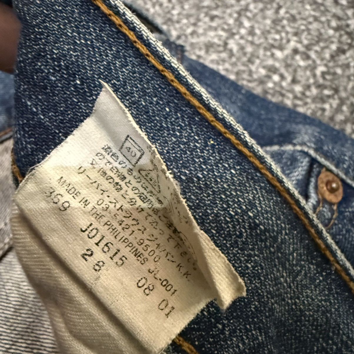 Levi's Vintage Clothing Vintage Levis 502-03 Rusty Dirty Aging Distressed Denim Size US 31 - 16 Thumbnail