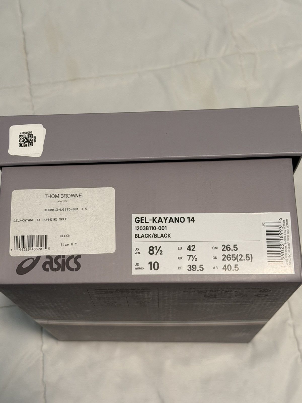 Asics Thom Browne x ASICS Gel-Kayano 14 Sneakers Black Size 8.5 Size US 8.5 / EU 41-42 - 9 Thumbnail