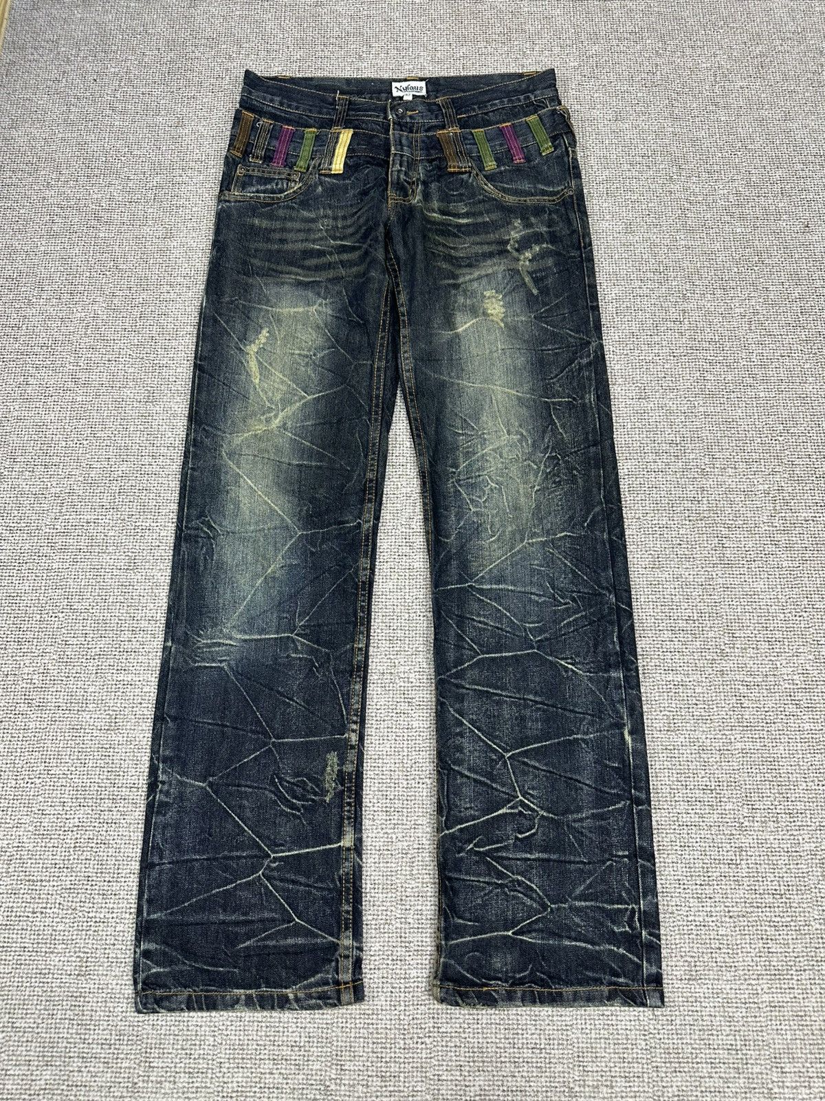 Vintage Nylaus Double Waist Denim 32x33 D797