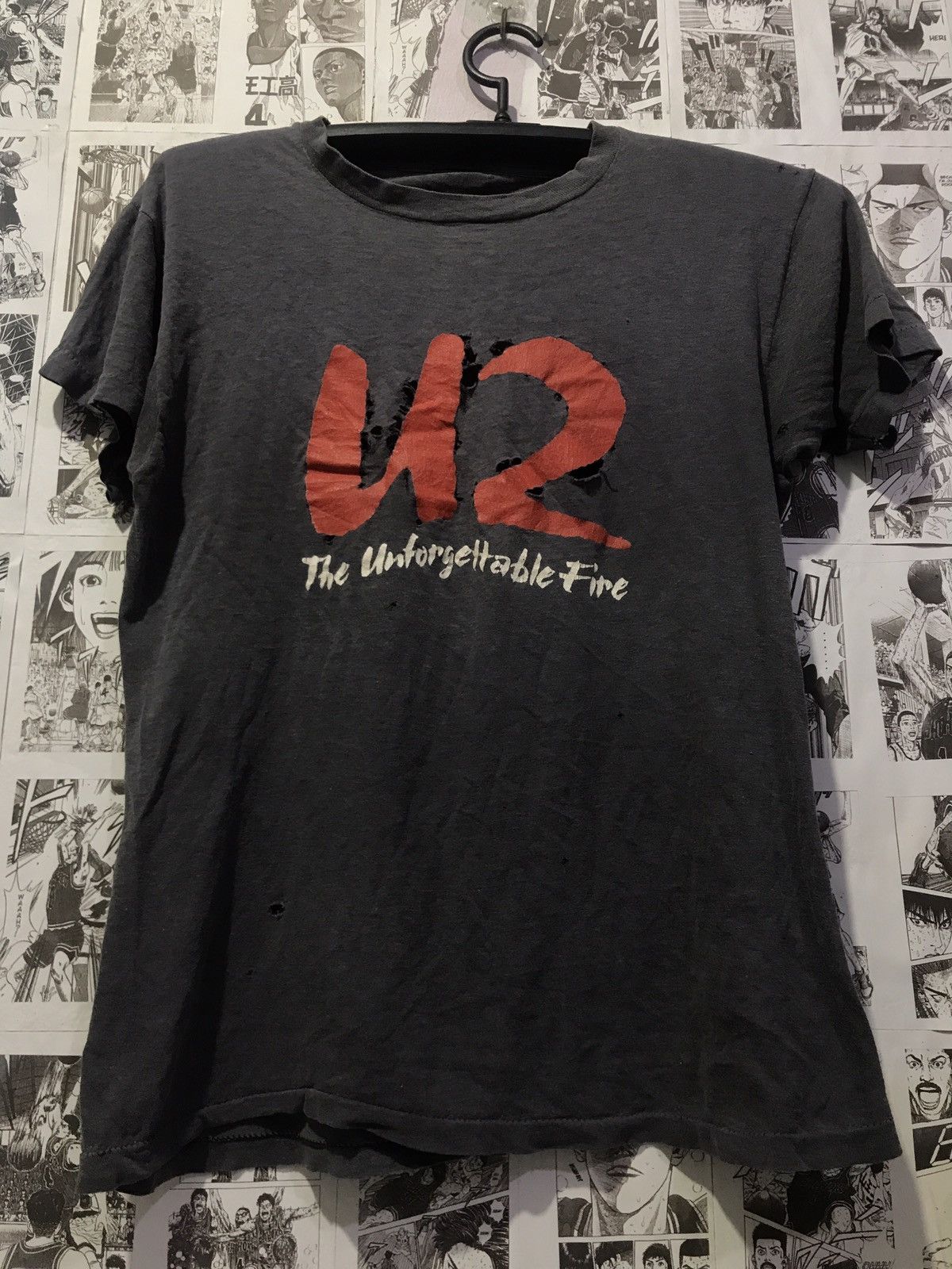 Band Tees × Japanese Brand × Vintage U2 Single Stitch Vintage Authentic 1985 The Unforgettable Size US M / EU 48-50 / 2 - 2 Thumbnail