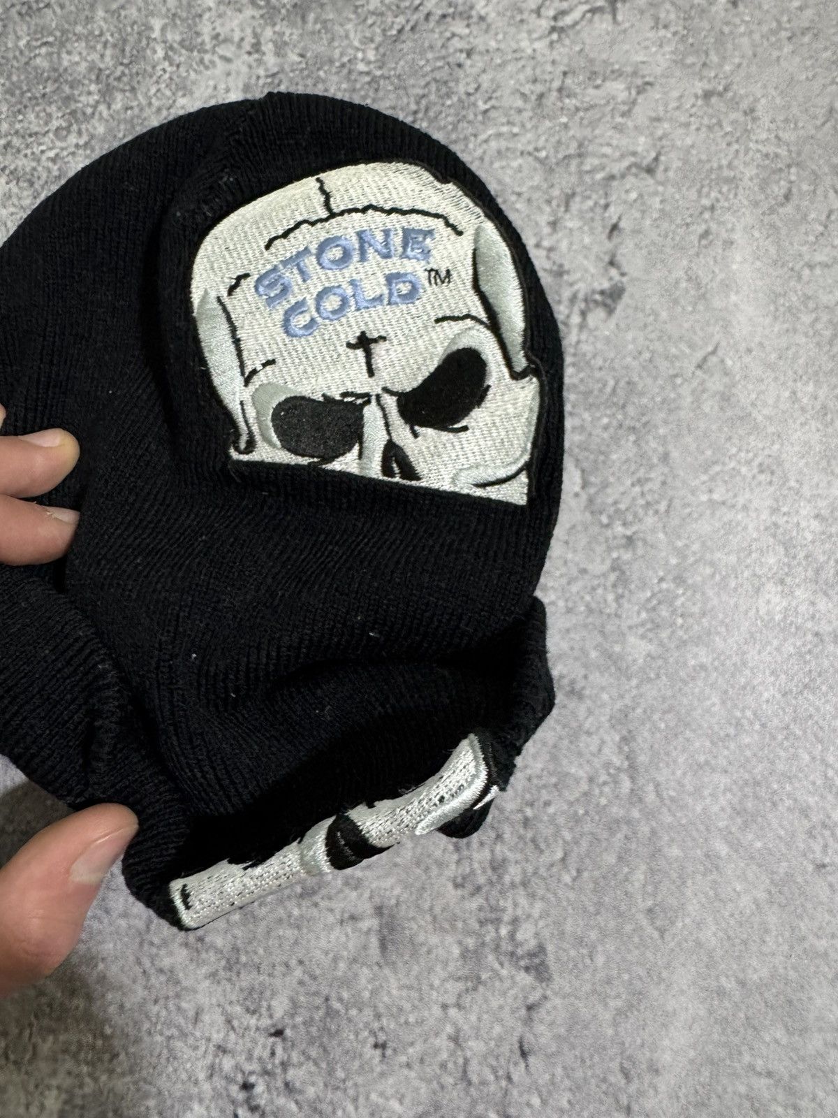 WWF Vintage WWF Stone Cold Skull Beanie Hat Size ONE SIZE - 4 Thumbnail
