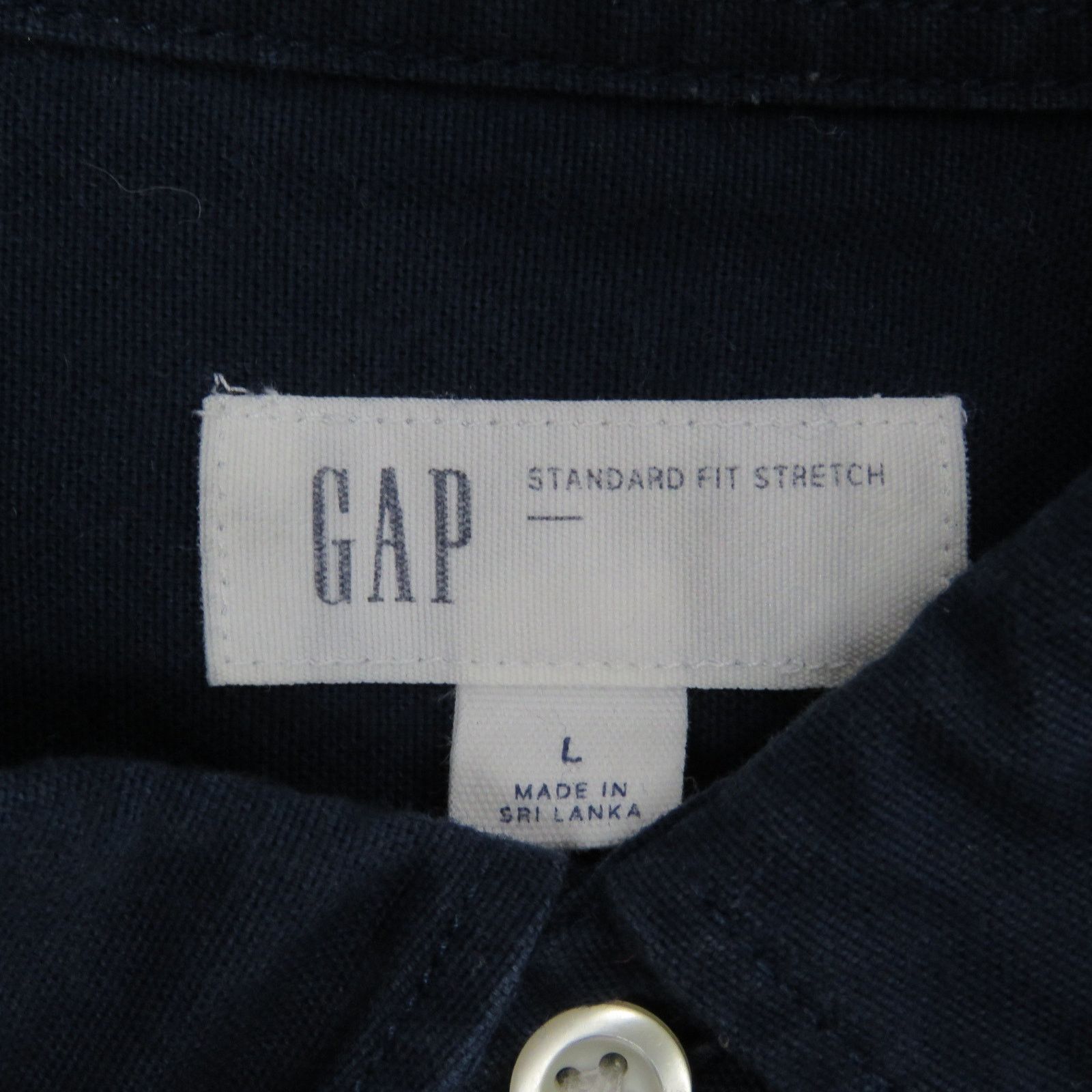Gap GAP Navy Blue Striped Button-Down Shirt Large Classic Preppy Size US L / EU 52-54 / 3 - 5 Thumbnail
