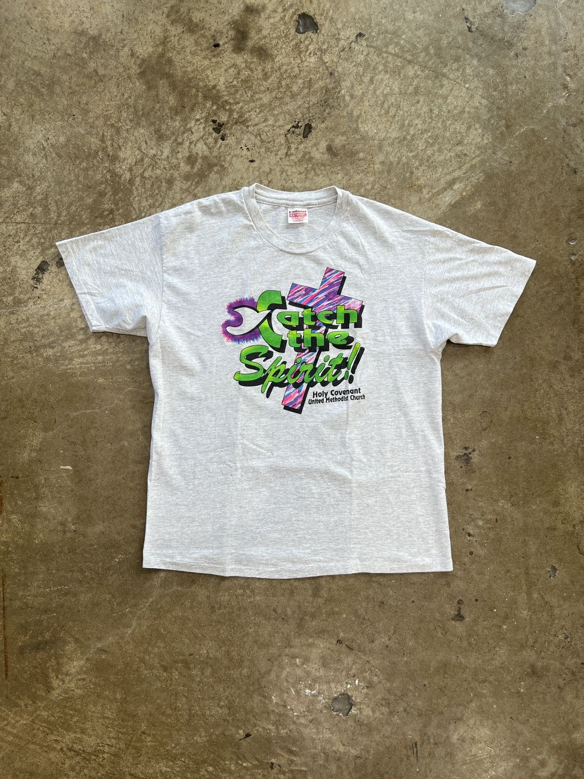 Vintage Vintage Catch the Spirit Jesus Tee XL Size US XL / EU 56 / 4 - 2 Thumbnail