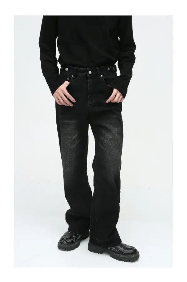 Japanese Brand Minami x Mita Simple loose casual straight washed jeans Size US 32 / EU 48 - 1 Thumbnail