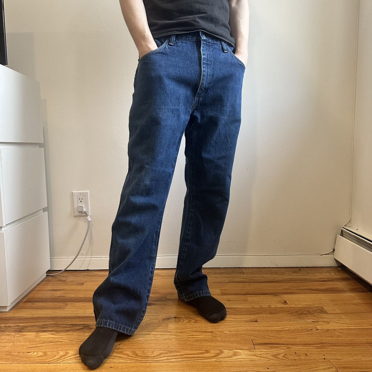 Rustler VINTAGE 90s RUSTLER DENIM JEANS Size US 35 - 1 Thumbnail