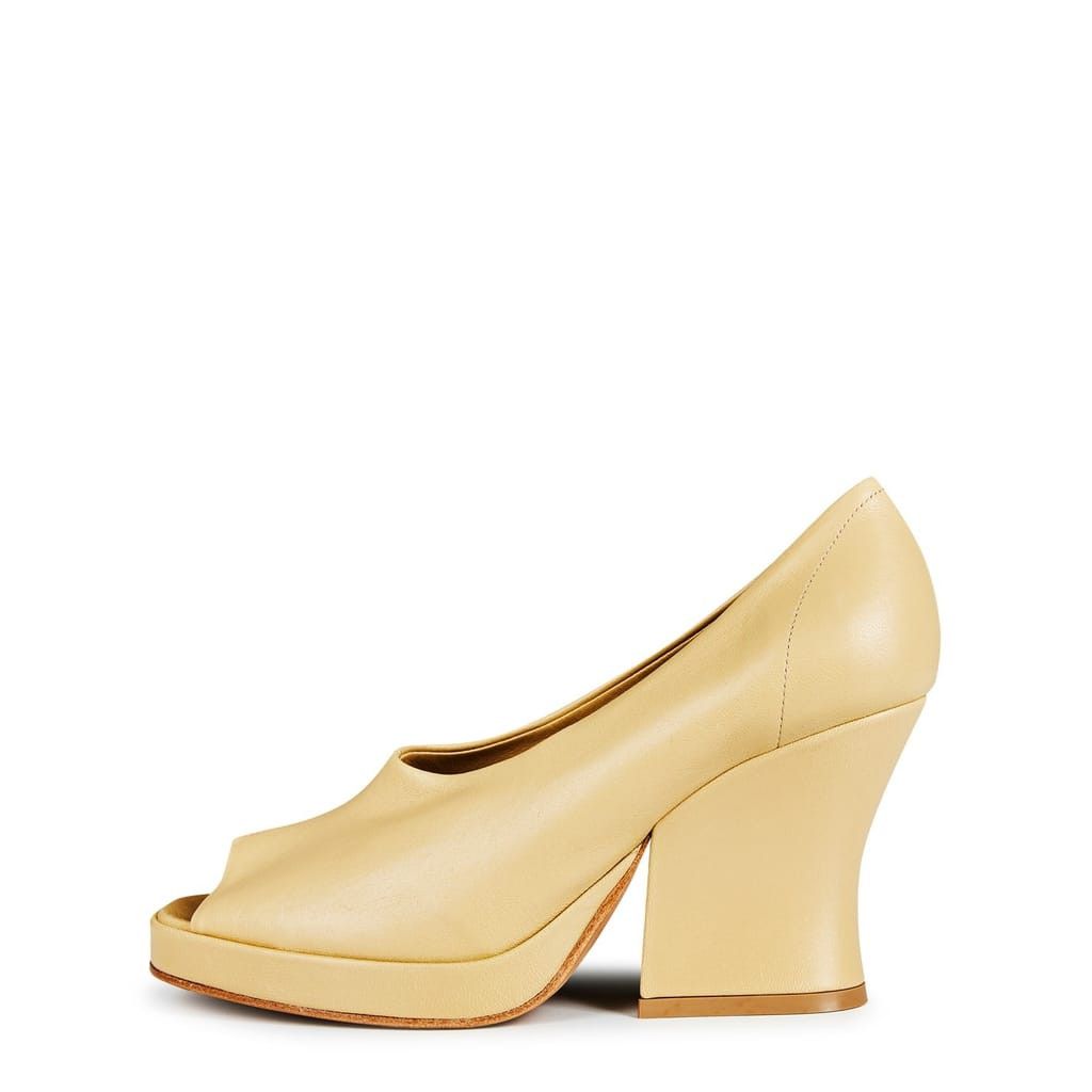Bottega Veneta Bottega Veneta Stack Mules with Block High Heel in Neutral Size US 5.5 / IT 35.5 - 2 Thumbnail