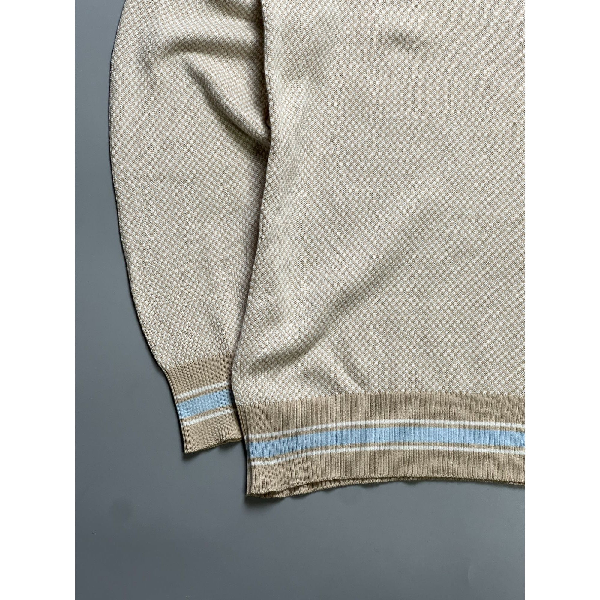 Luigi Borrelli Luigi Borrelli Napoli V-Neck Cotton Sweater (Y1070) Size US L / EU 52-54 / 3 - 2 Thumbnail