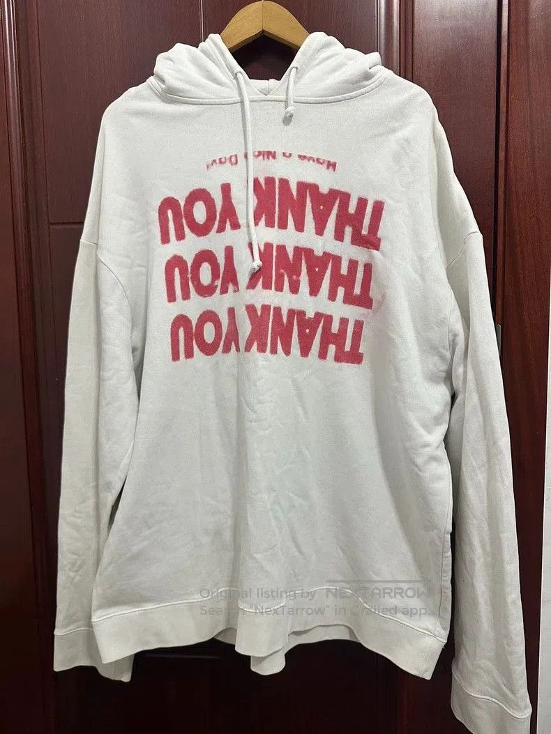 Raf Simons Raf Simons Hoodie with Red Graphic Design- Size US XL / EU 56 / 4 - 1 Thumbnail