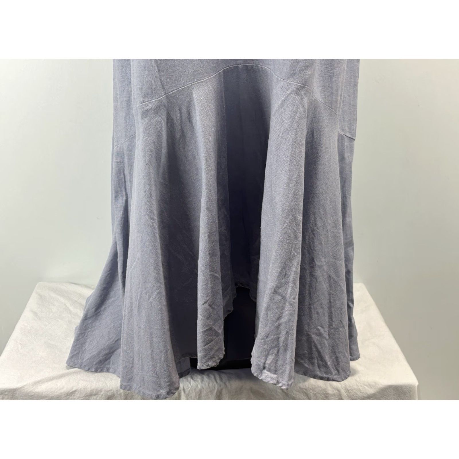 Cynthia Rowley Cynthia Rowley Dress Women’s XL Purple Hi Low Maxi Flounce Coastal Linen Blend Size XL / US 12-14 / IT 48-50 - 6 Thumbnail