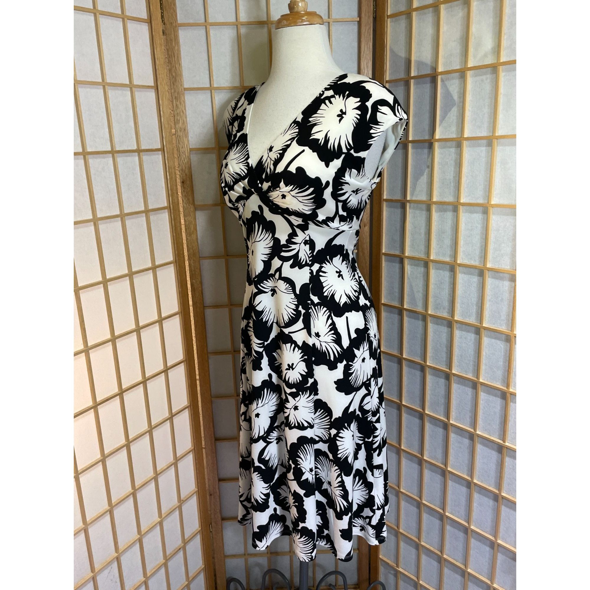 Chaps Chaps Sm Floral Fit & Flare Dress Size S / US 4 / IT 40 - 10 Thumbnail