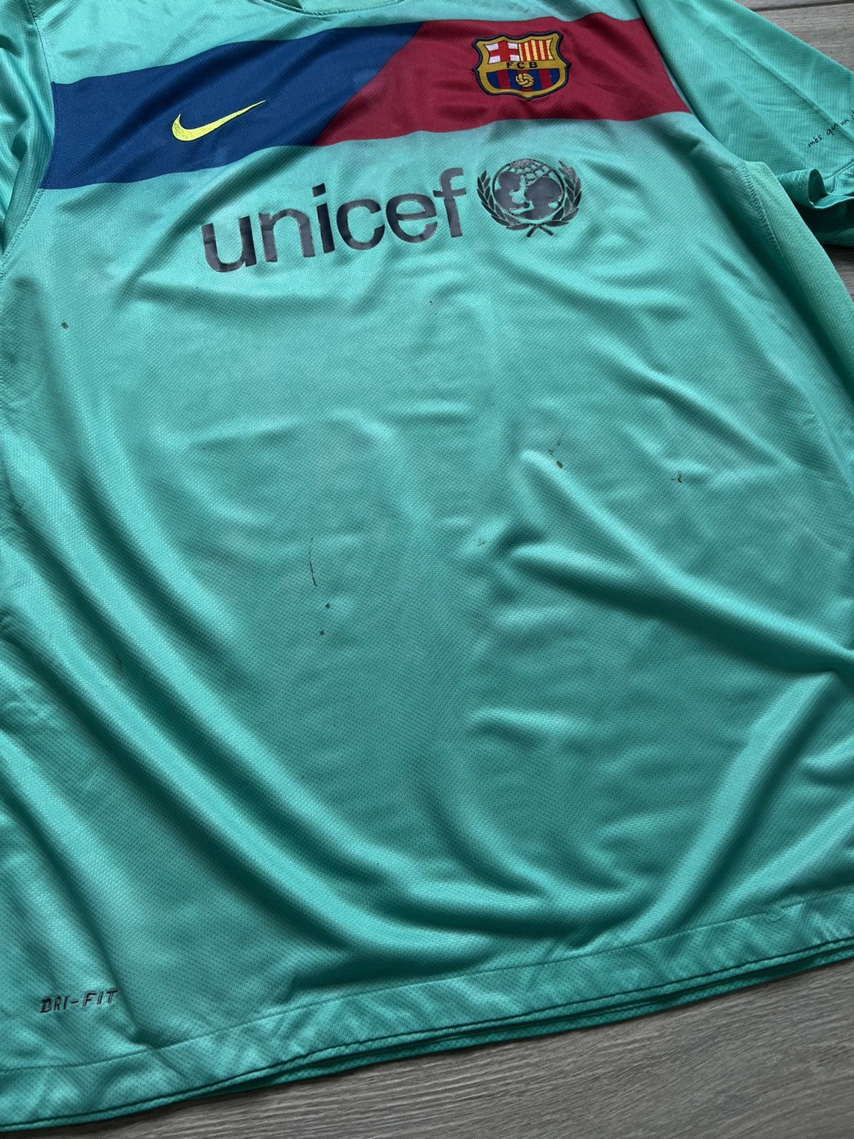 Other Vintage Nike Barcelona Soccer Jersey Away Mint Rare Size US XL / EU 56 / 4 - 9 Thumbnail