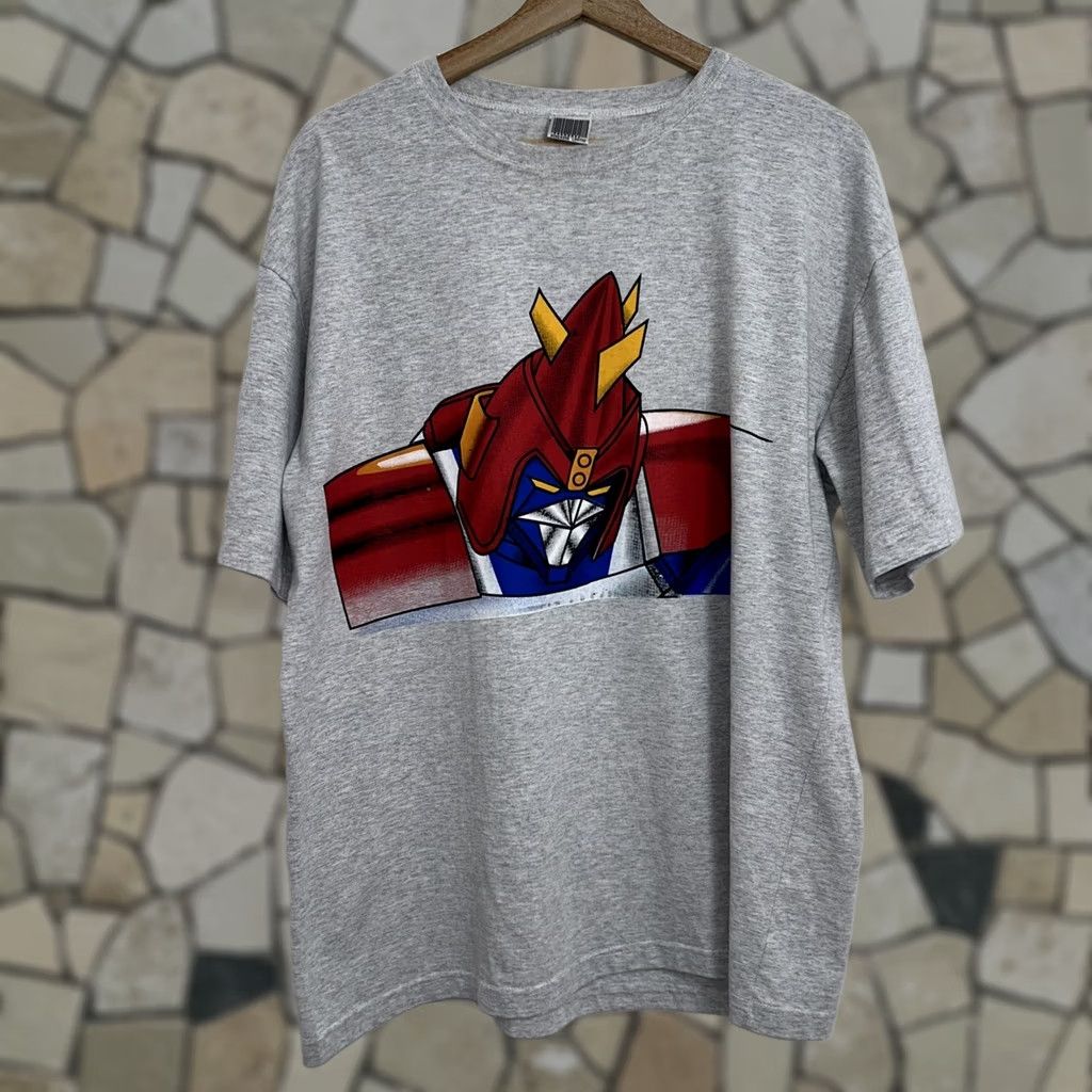 Vintage VINTAGE Voltes V Tee Gray T-Shirt Short Sleeve Size Large Mens Voltes V Graphic Print Tee Anime Hype Vintage Fashion Streetwear 90s Mech Shirt Size US L / EU 52-54 / 3 - 1 Thumbnail