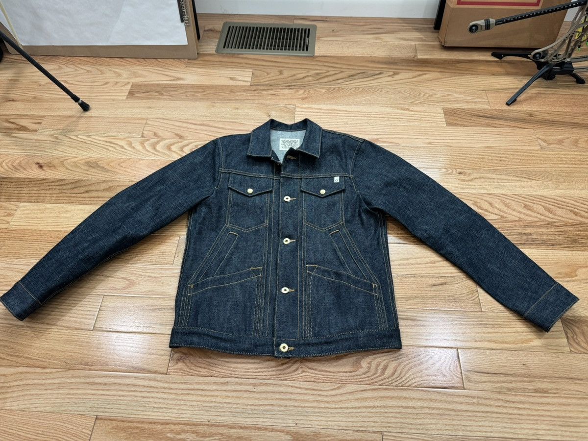 Ship John Ramblin' Jacket - Indigo Selvedge Denim size Medium