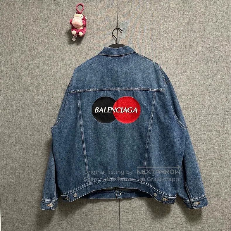 Balenciaga Balenciaga Double ball denim jacket Size XXS / US 00 / IT 34 - 2 Thumbnail