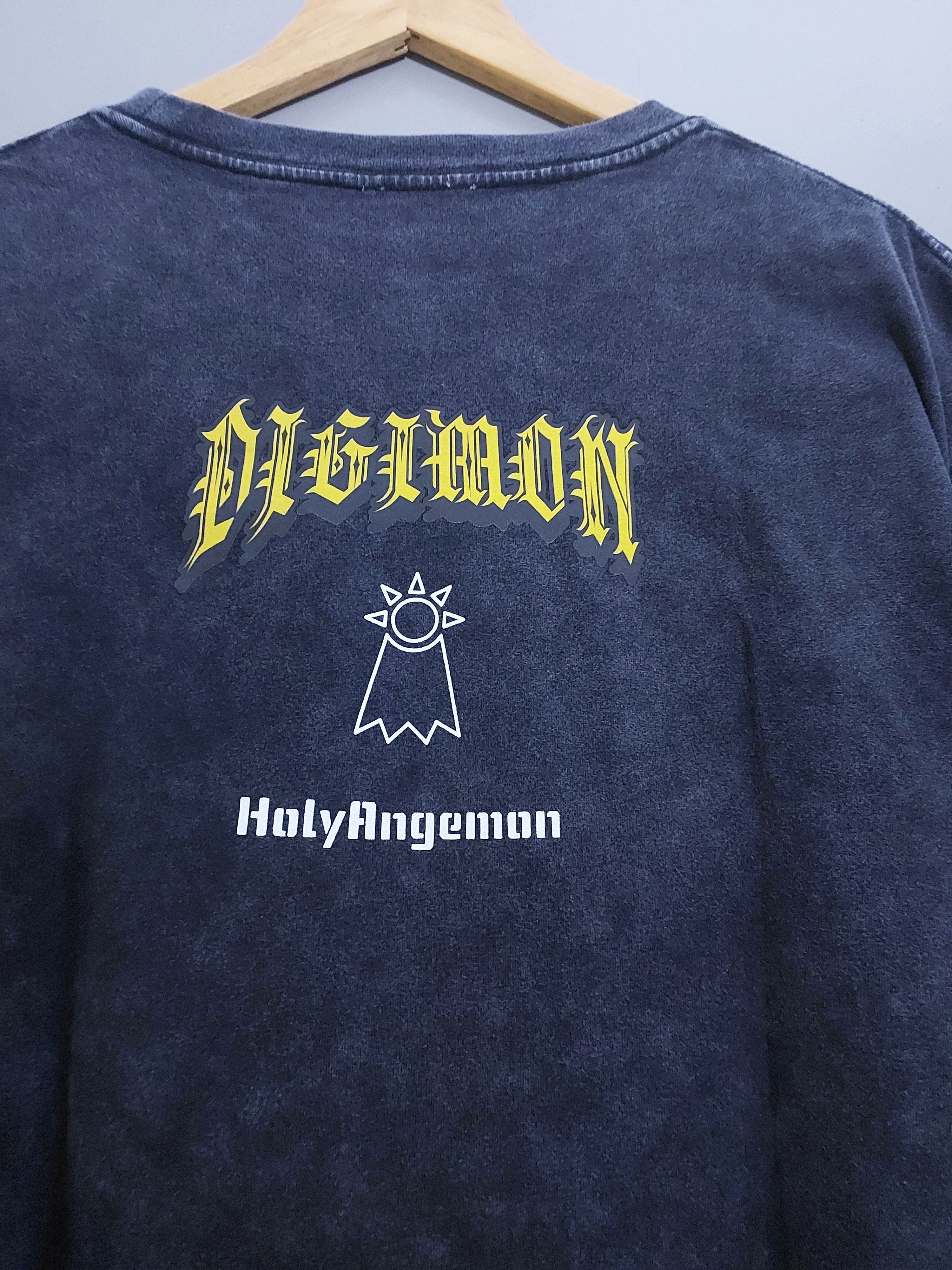 Vintage DIGIMON ADVENTURE ANIME HOLYANGEMON T-SHIRT Size US L / EU 52-54 / 3 - 10 Thumbnail