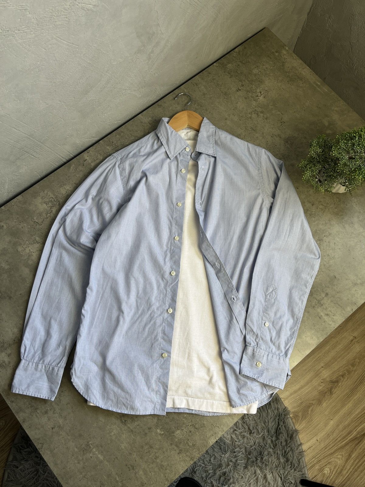 Officine Generale Officine Generale Long Sleeve Casual Button Down Shirt Size US S / EU 44-46 / 1 - 1 Thumbnail