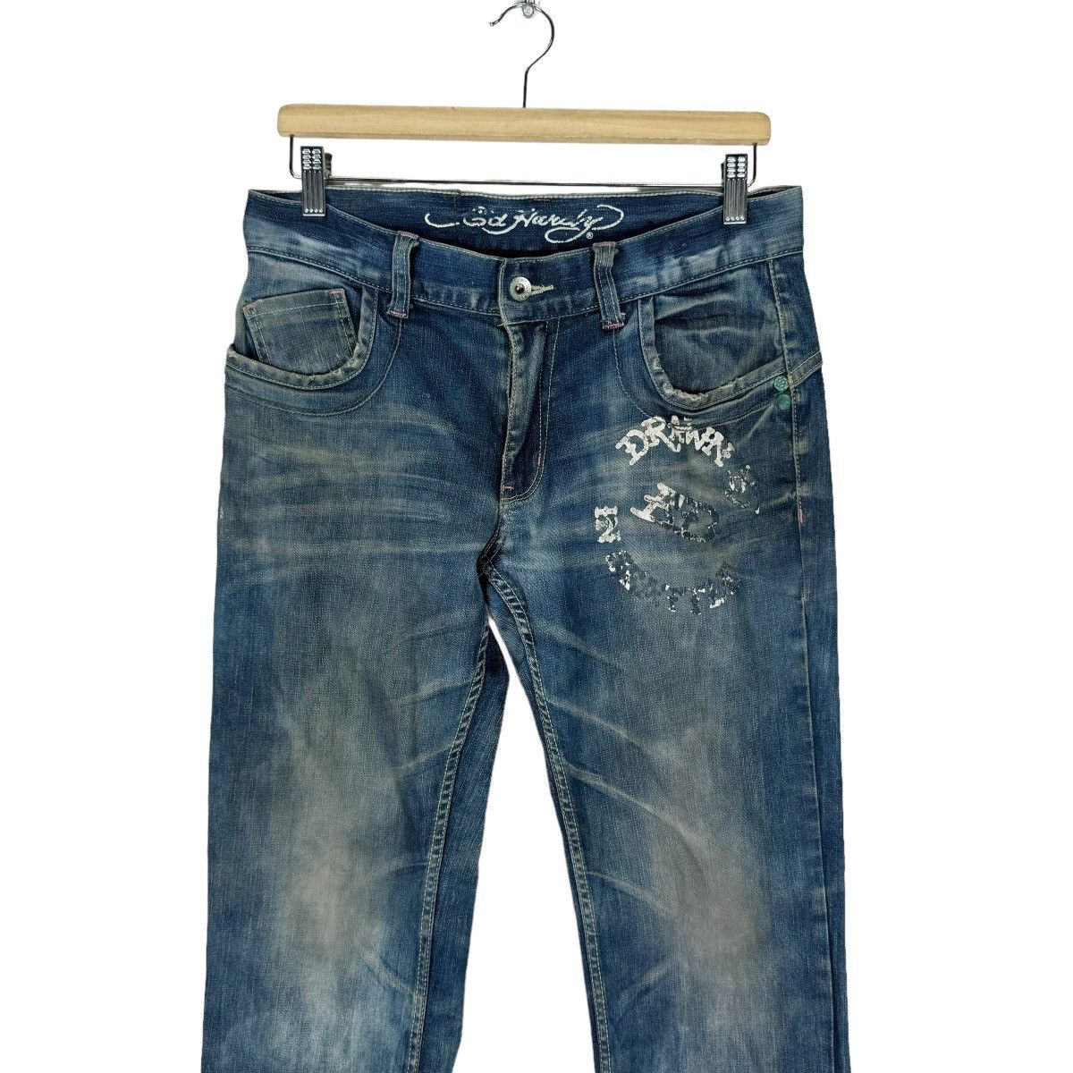 Ed Hardy ☀️ED HARDY DENIM JEANS PANTS Size US 32 / EU 48 - 4 Thumbnail