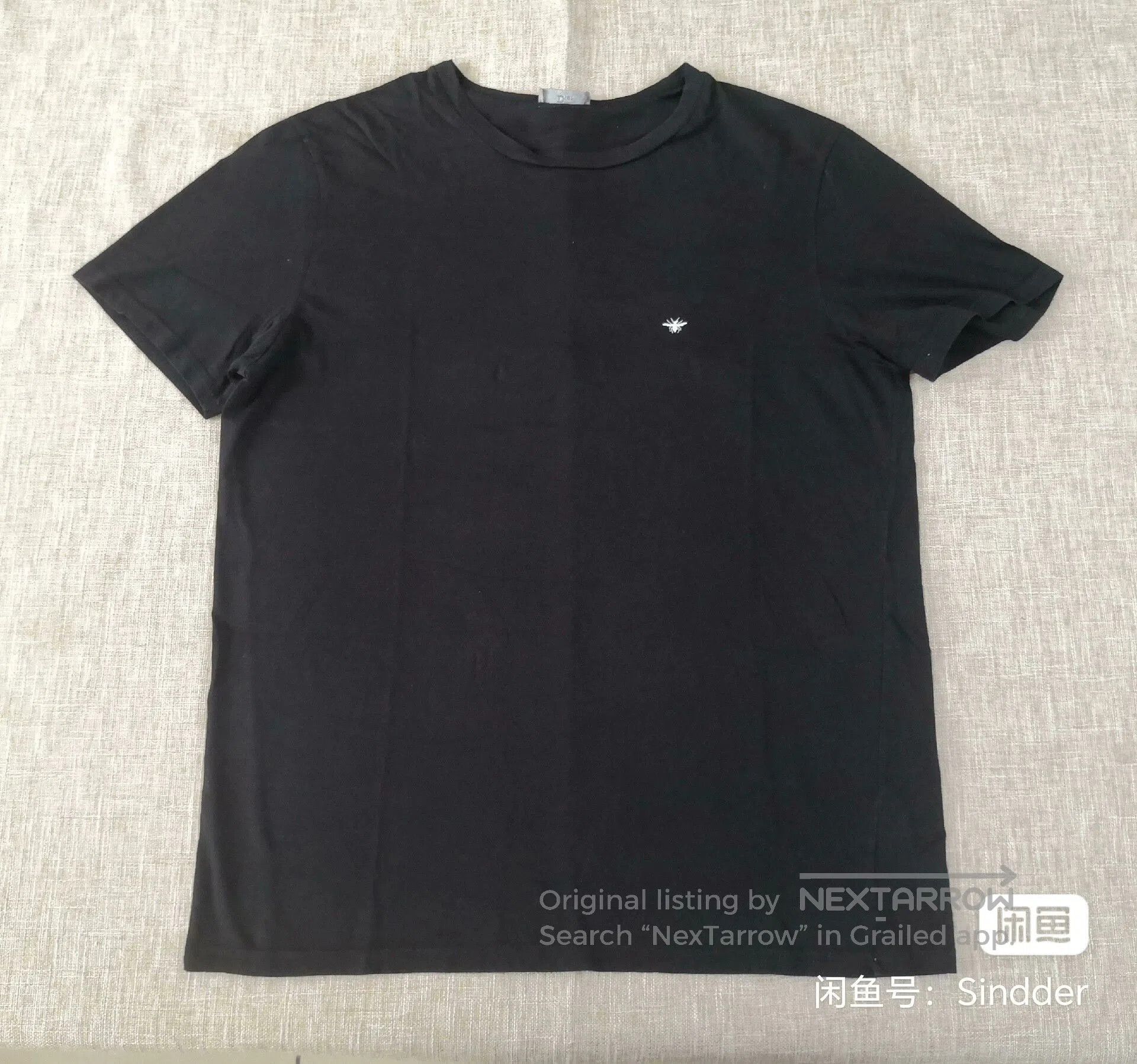 Dior Dior Men's Bee Embroidery Short-Sleeve T-shirt. Size US XL / EU 56 / 4 - 1 Thumbnail