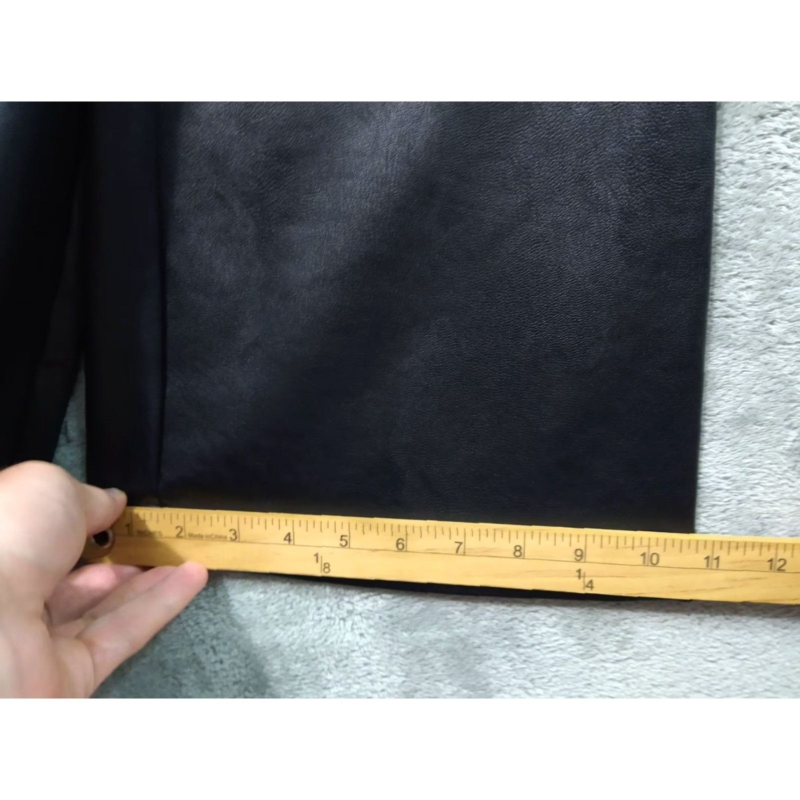 Spanx Spanx Pants Women XL Luxe Black Leather Like Flare High Rise Pull On Stretch Size 40" / US 18 - 7 Thumbnail