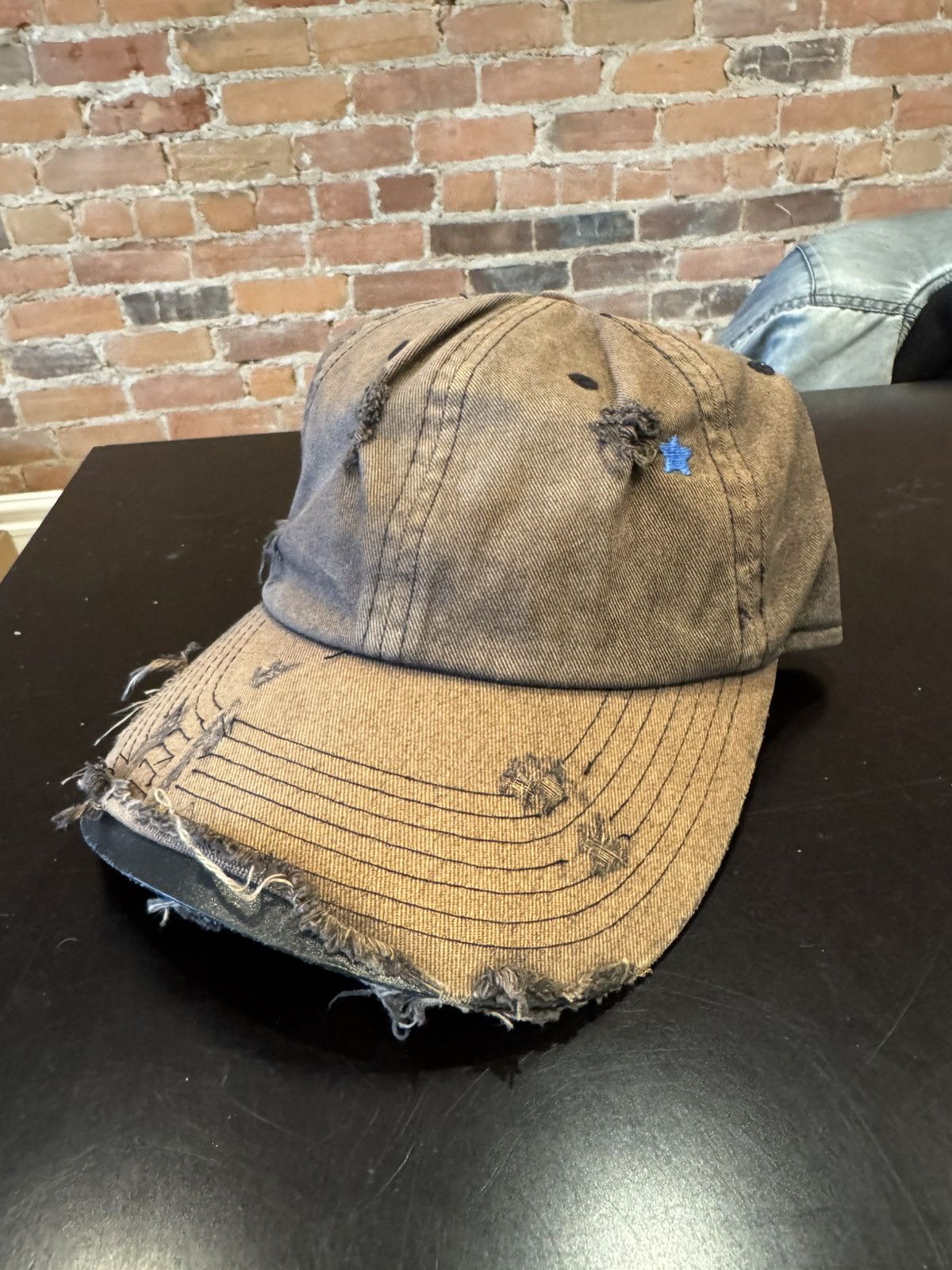 Greg Ross GREG ROSS Distressed Cap Size ONE SIZE - 1 Thumbnail