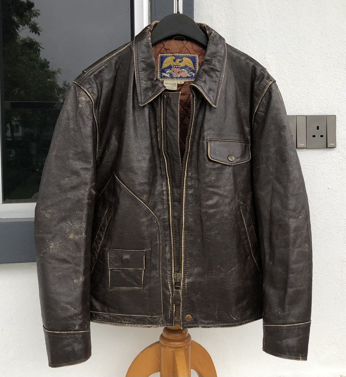 Avirex Vintage Avirex LTD Flight Leather jacket Flyer Size US M / EU 48-50 / 2 - 3 Thumbnail