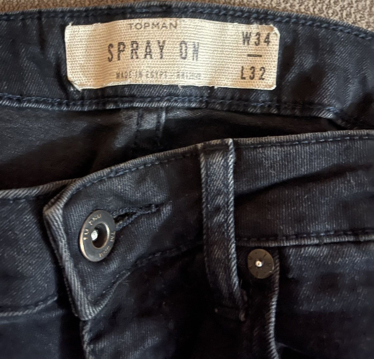Other Custom handmade painted sewn jeans punk streetwear 1of1 Size US 34 / EU 50 - 6 Thumbnail