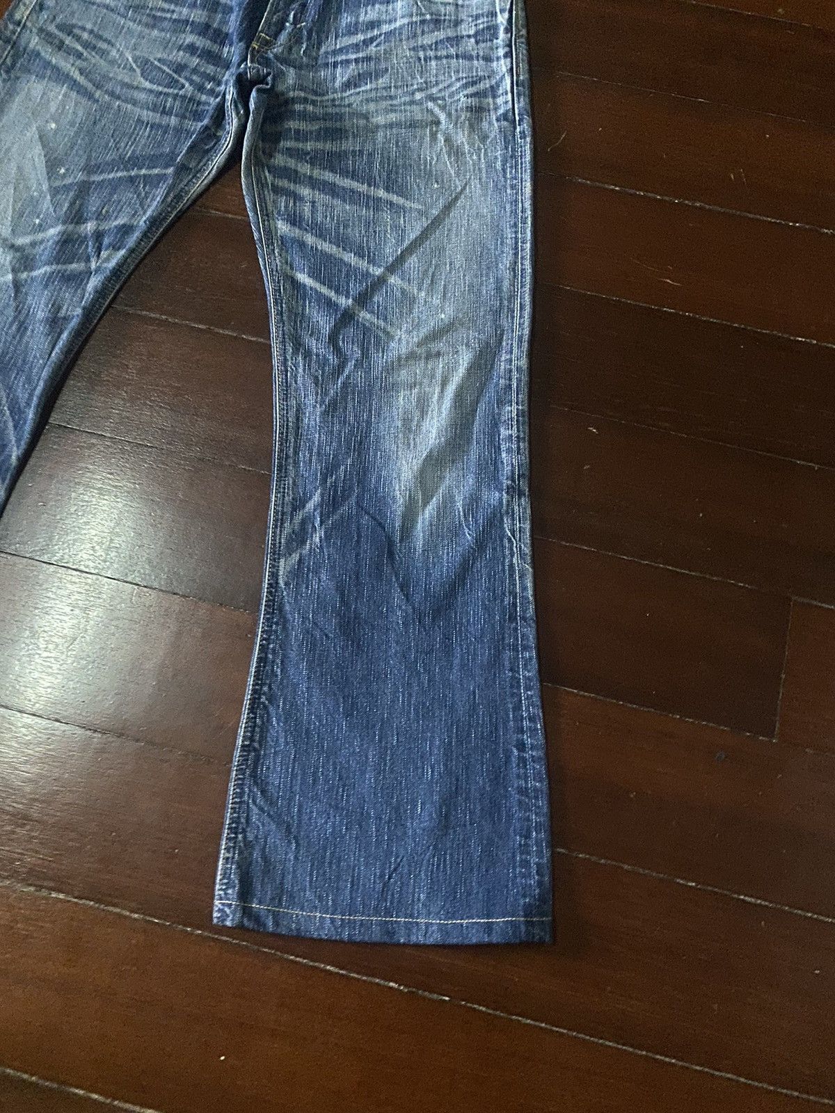 If Six Was Nine EDWIN 503 BLUE TRIP FLARE BOOTCUT DENIM Size US 36 / EU 52 - 4 Thumbnail