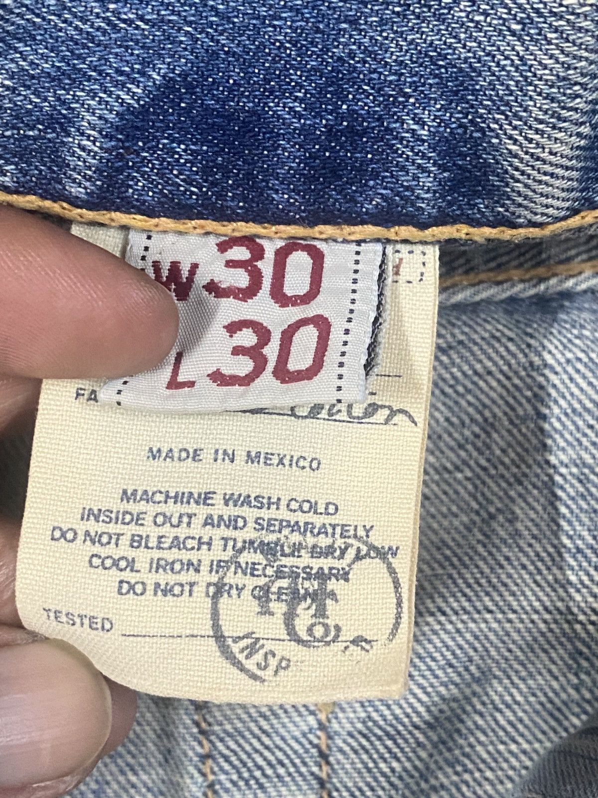 Abercrombie & Fitch Y2k Fitch Baggy Selvedge Vintage distressed mud wash Size US 32 / EU 48 - 20 Thumbnail