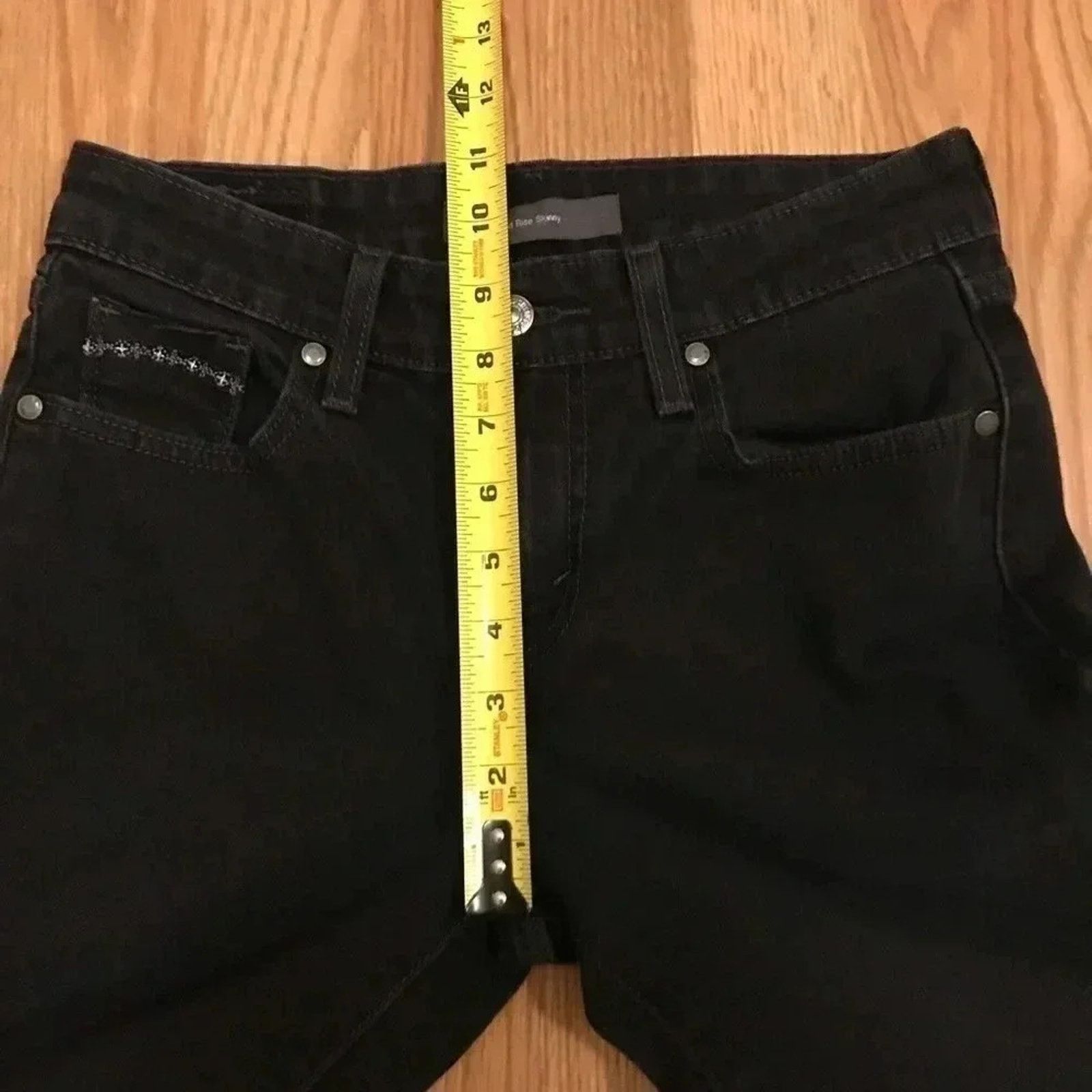 Levi's Levi's Stretch Mid Rise Skinny Black Jeans Womens Size 27" / US 4 / IT 40 - 7 Thumbnail