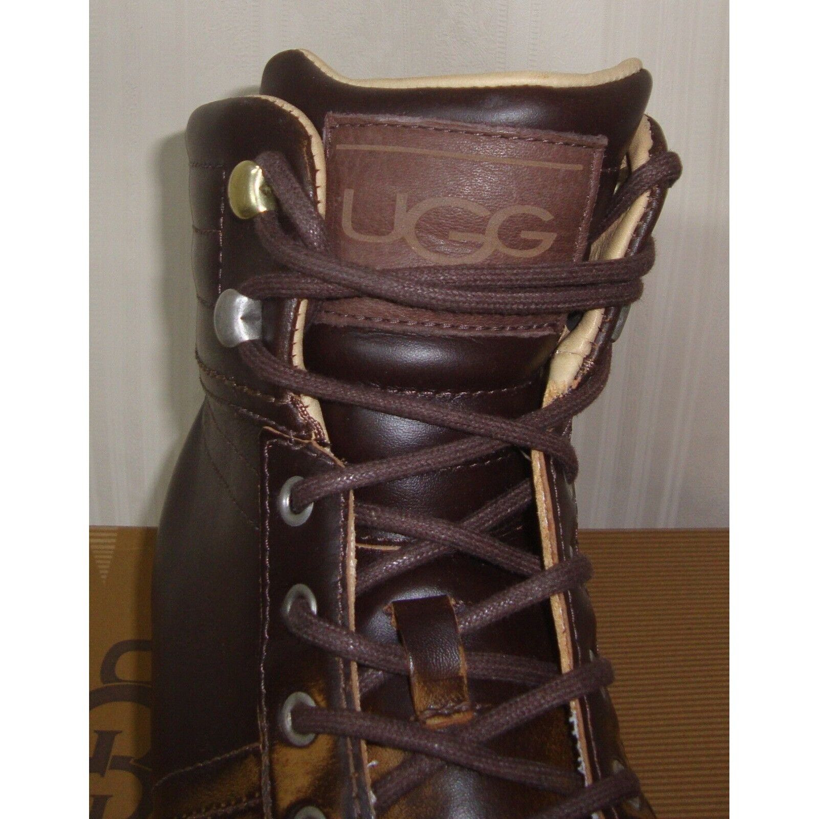 Other UGG EMPIRE Men's Chestnut Leather Sneakers Size US 9,EU 42 Size US 9 / EU 42 - 3 Thumbnail