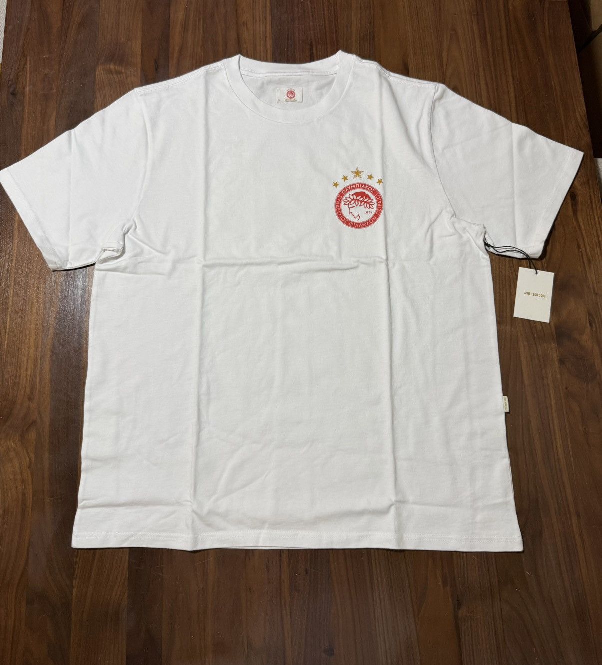 Aime Leon Dore Aime Leon Dore ALD ALD / Olympiacos F.C. Centennial Tee XL Size US XL / EU 56 / 4 - 5 Thumbnail