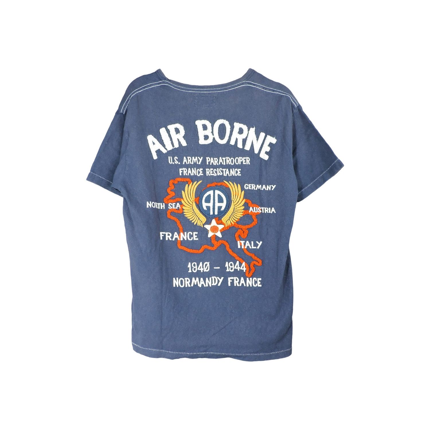 Avirex AVIREX AIRBORNE FRANCE RESISTENCE 40’S NORMANDY T-SHIRT Size US M / EU 48-50 / 2 - 1 Thumbnail