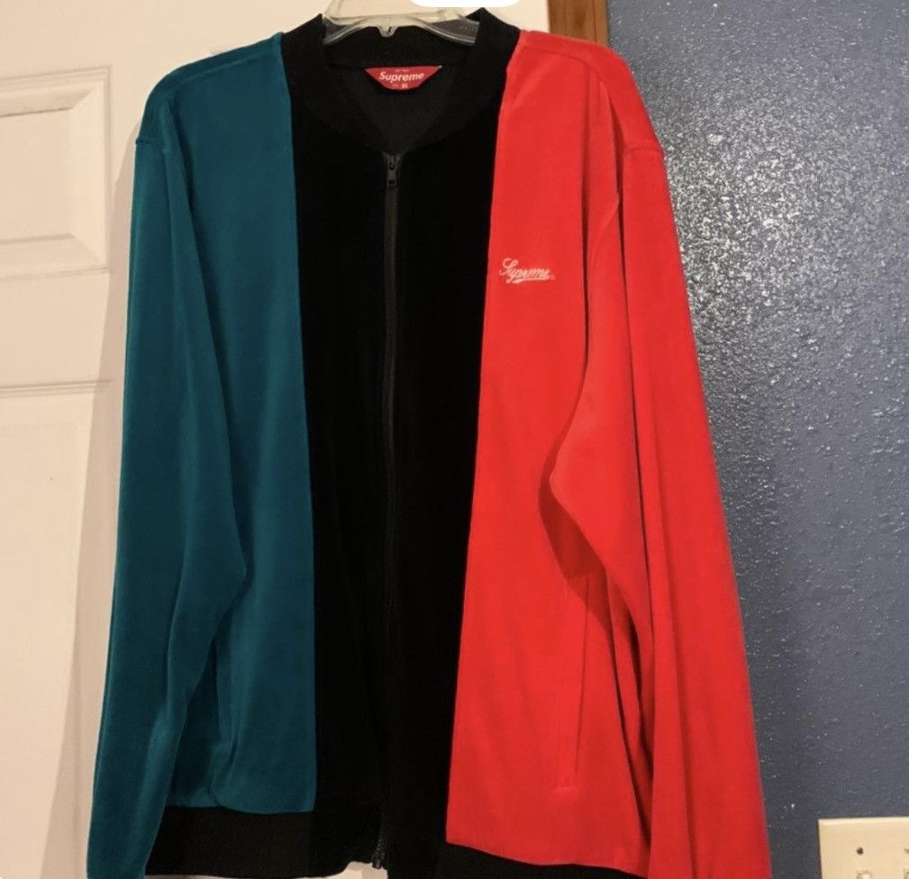 Supreme Long Sleeve Velour Bowling Zip-Up Size US XL / EU 56 / 4 - 1 Thumbnail