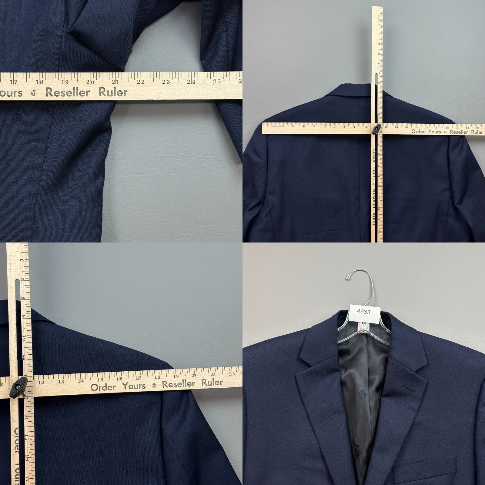 Ralph Lauren Lauren Ralph Lauren Blazer Mens 40R Navy Wool Blend Sport Jacket Black Label Size 40R - 10 Thumbnail