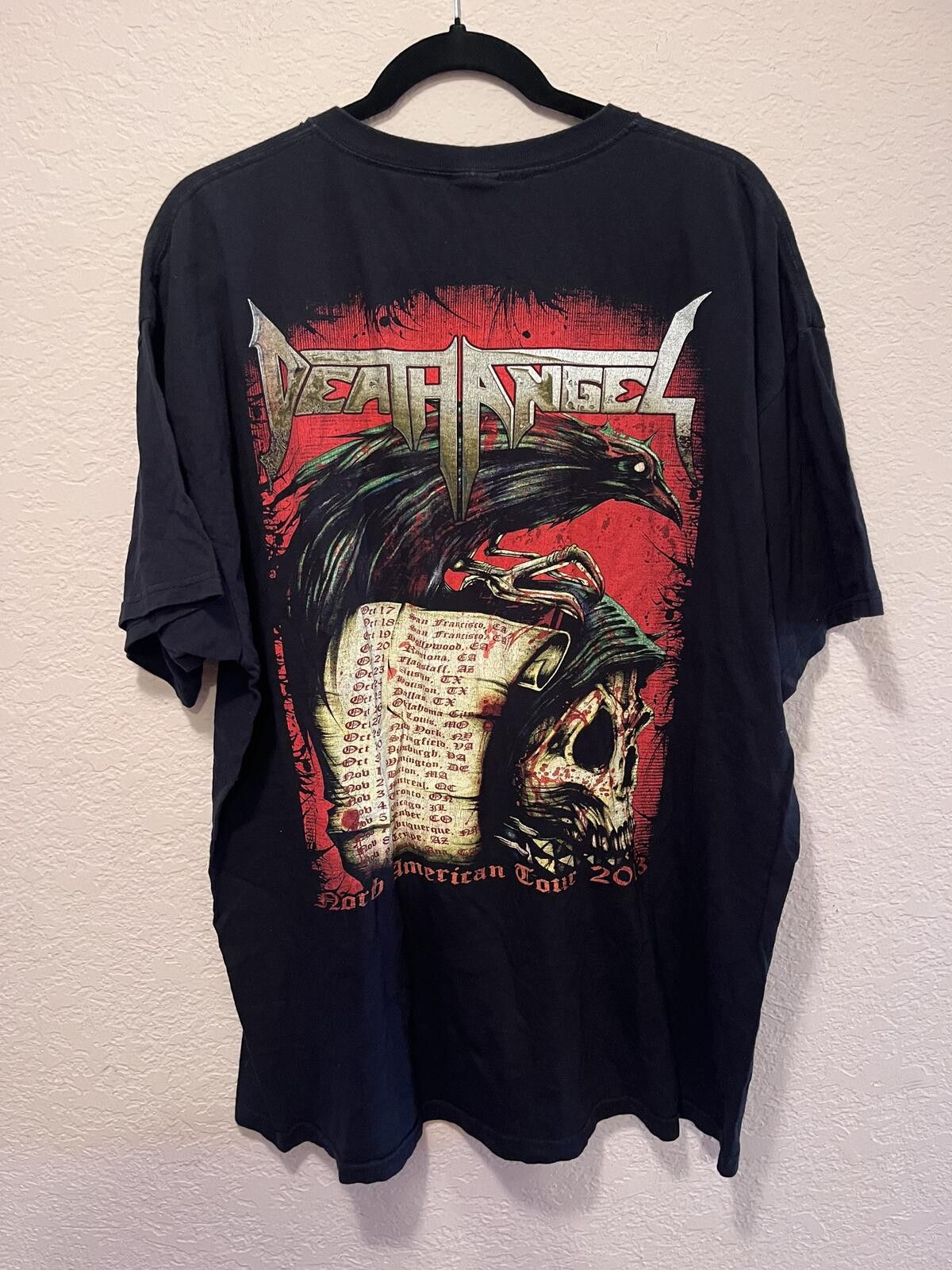 Other Death Angel The Bay Strikes Back 2022 Tour Black Graphic TSh Size ONE SIZE - 4 Thumbnail