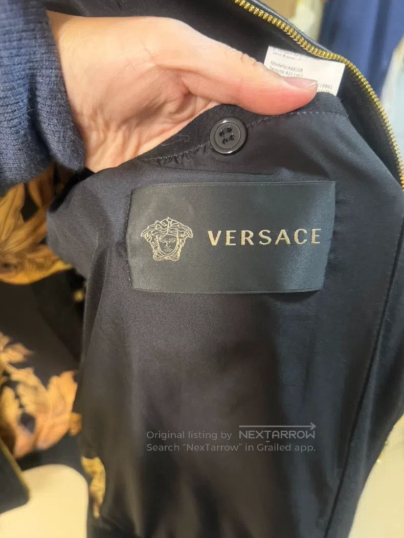 Versace Versace Medusa patchwork leather sleeve jacket coat Size US XL / EU 56 / 4 - 5 Thumbnail