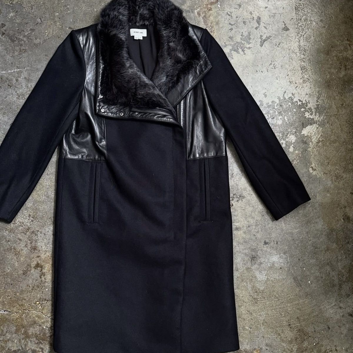 Helmut Lang HELMUT LANG RABBIT FUR TRENCH- BLACK - S Size S / US 4 / IT 40 - 2 Thumbnail