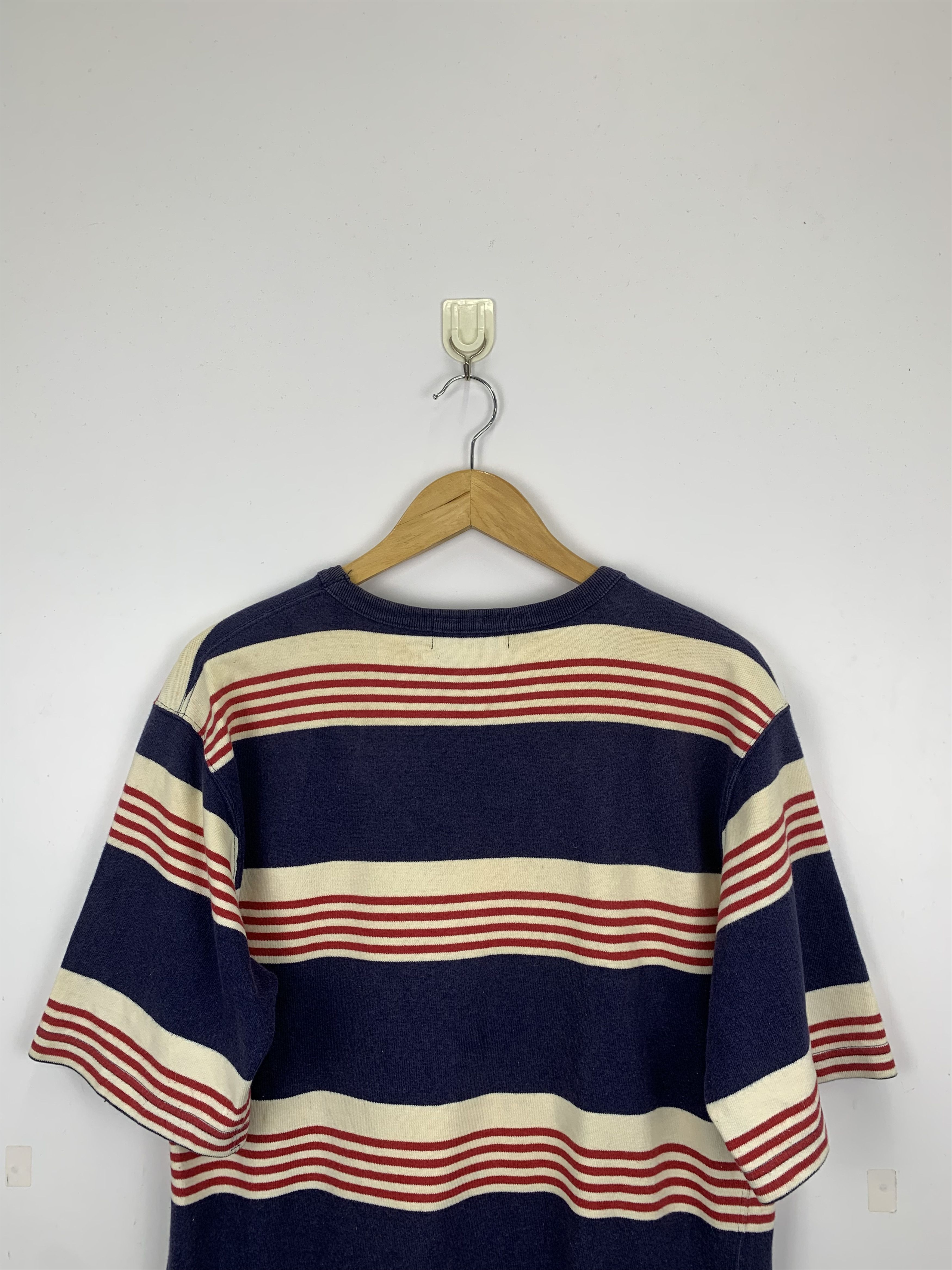 Polo Ralph Lauren × Vintage Vintage 90s Polo Ralph Lauren Striped Tee TA0060 Size US L / EU 52-54 / 3 - 4 Thumbnail