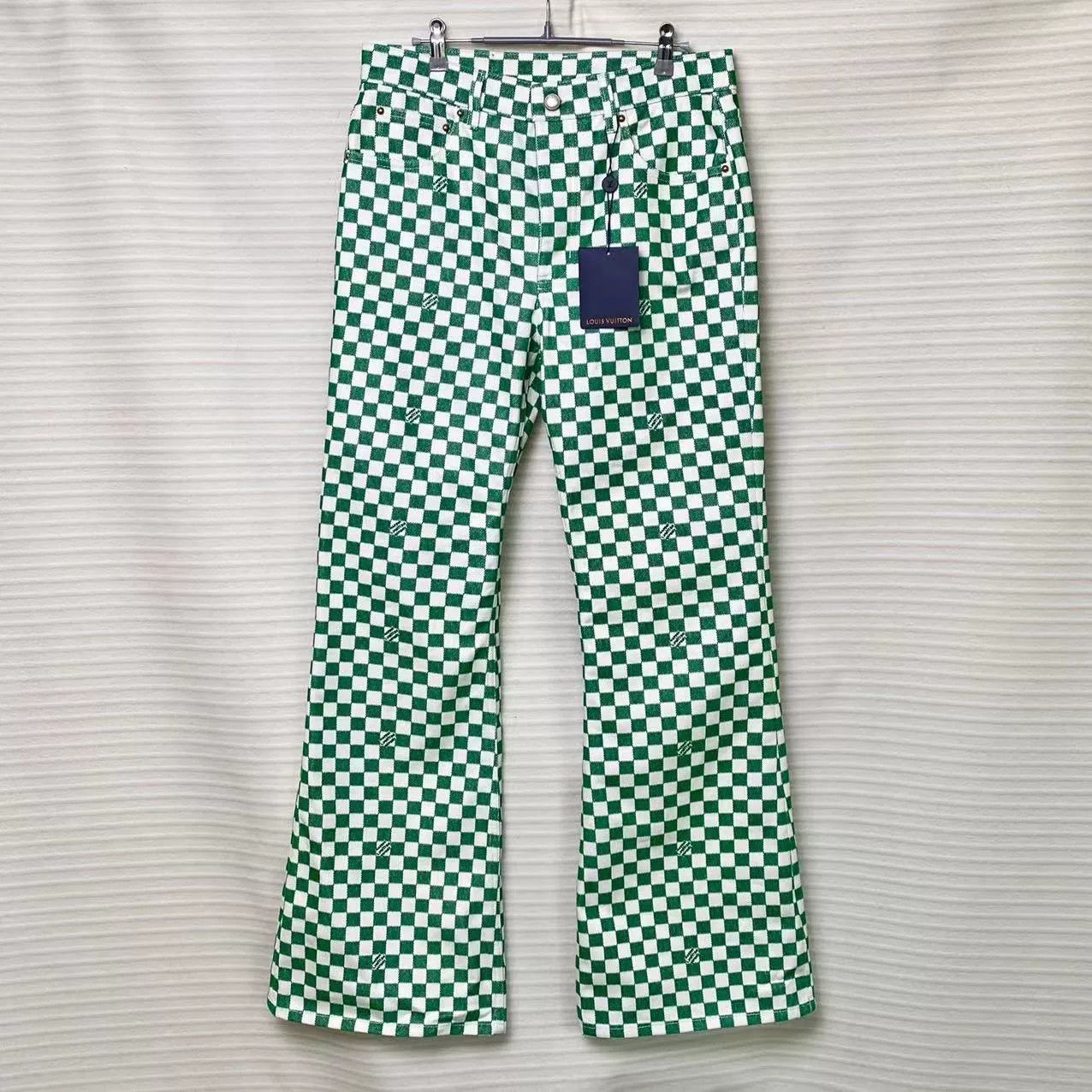 Louis Vuitton Louis Vuitton SS24 Checkered Flared Jeans Size US 30 / EU 46 - 1 Thumbnail