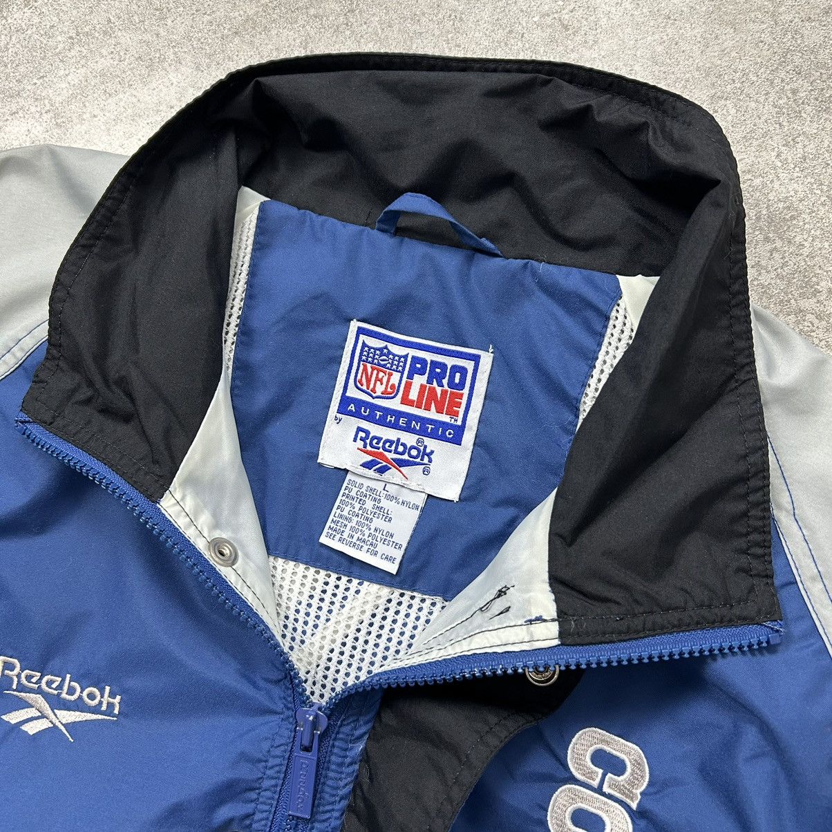 NFL × Reebok × Vintage VTG 90s NFL DALLAS COWBOYS REEBOK WINDBREAKER JACKET Size US L / EU 52-54 / 3 - 7 Thumbnail